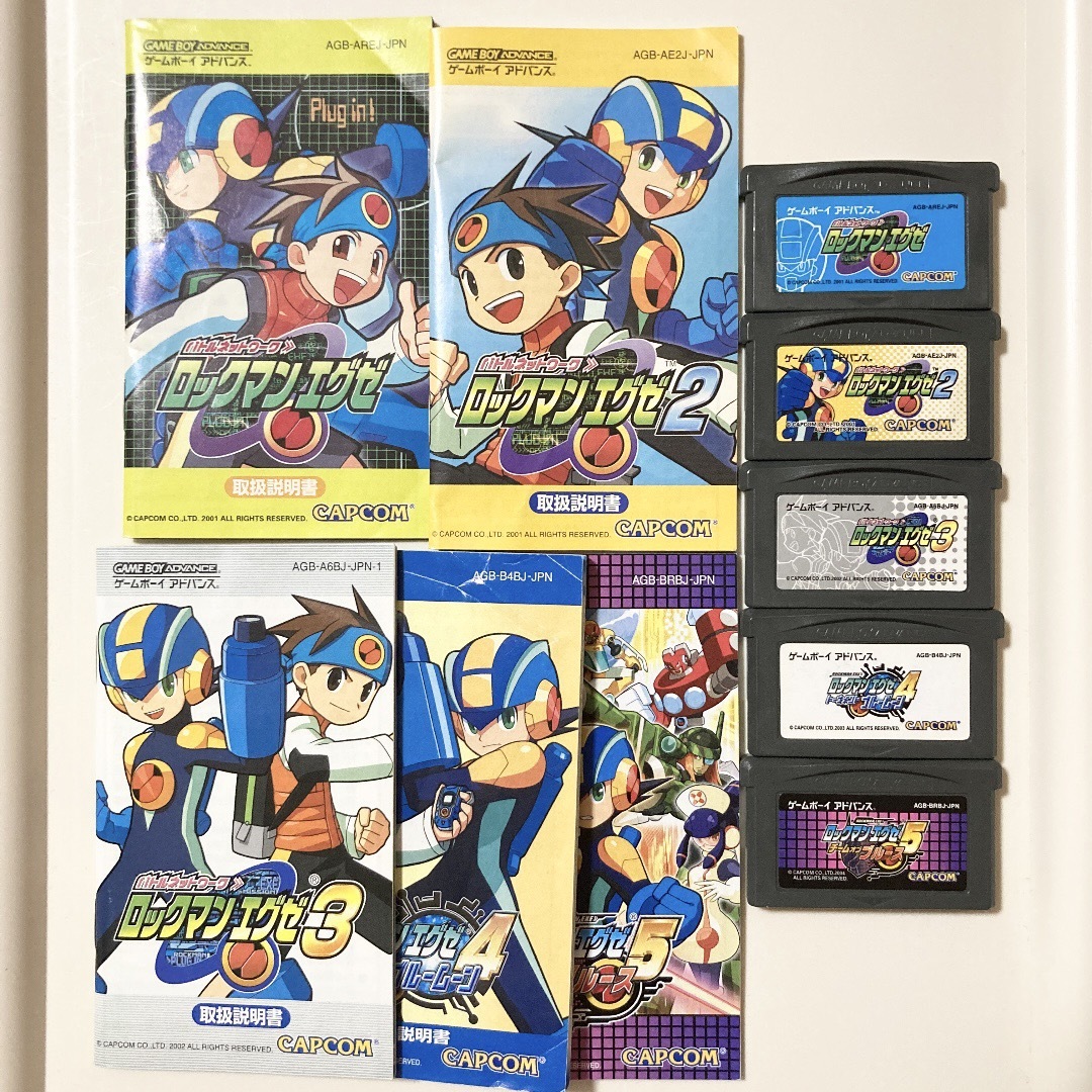 ゲームボーイアドバンス(ゲームボーイアドバンス)のロックマンエグゼ 12345 ソフト 説明書 GBA ゲームボーイアドバンス エンタメ/ホビーのゲームソフト/ゲーム機本体(携帯用ゲームソフト)の商品写真