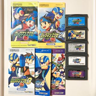 ゲームボーイアドバンス(ゲームボーイアドバンス)のロックマンエグゼ 12345 ソフト 説明書 GBA ゲームボーイアドバンス(携帯用ゲームソフト)