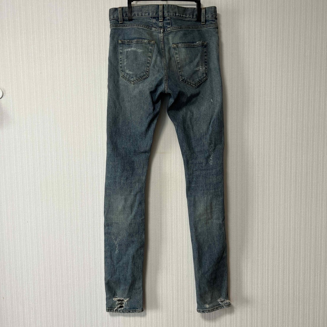極美品□SAINT LAURENT PARIS/サンローランパリ エディ期 315397 D03M/ST-LW ボタンフライ デニムパンツ/ジーンズ ブルー 29 日本製 メンズ