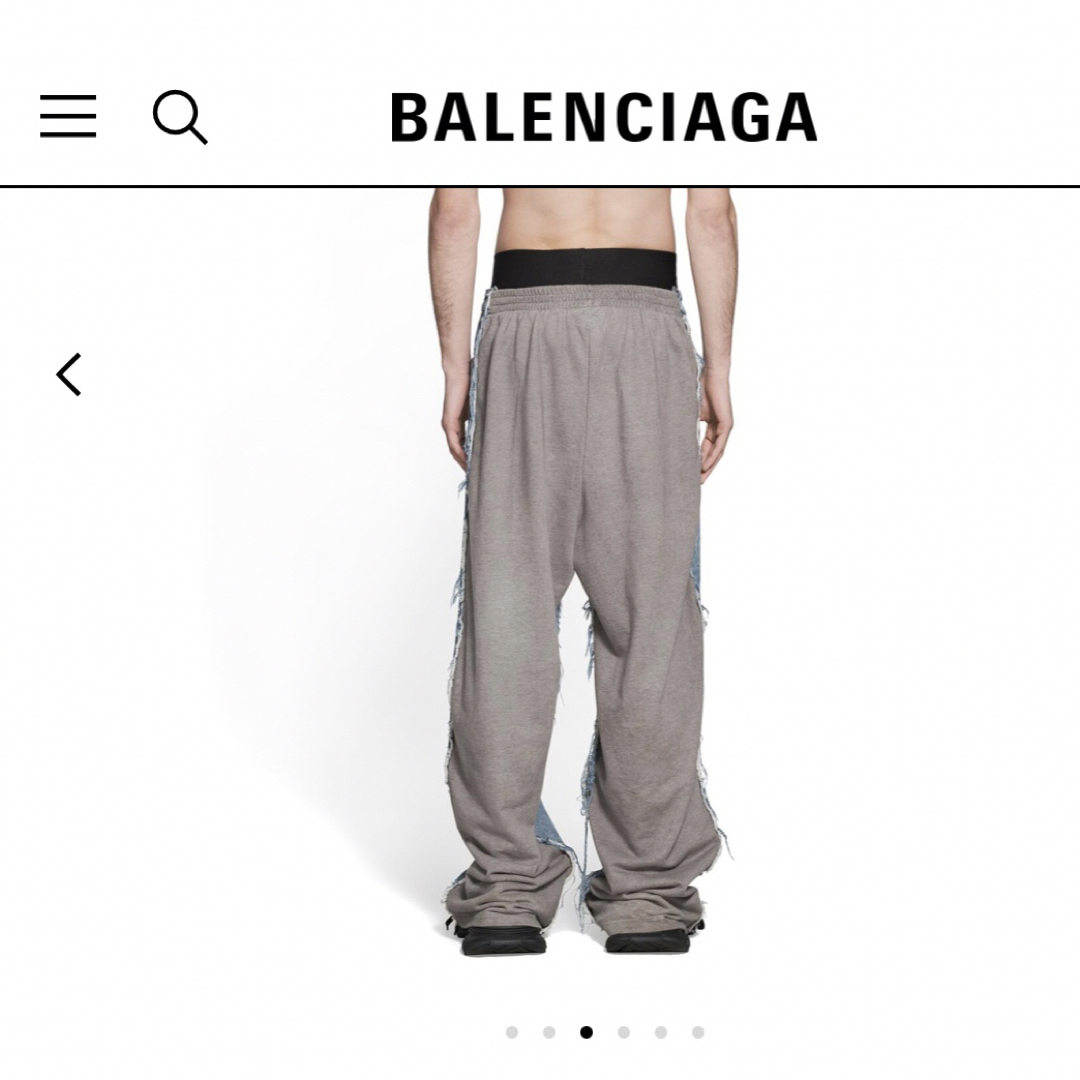 Balenciaga(バレンシアガ)のSUP様　　バレンシアガ HYBRID BAGGY デニムスウェット再構築パンツ メンズのパンツ(デニム/ジーンズ)の商品写真