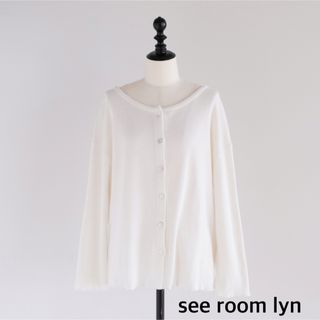 シールームリン(SeaRoomlynn)のsee room lyn C/L Fluffy ルーズMultiトップス【美品】(カーディガン)