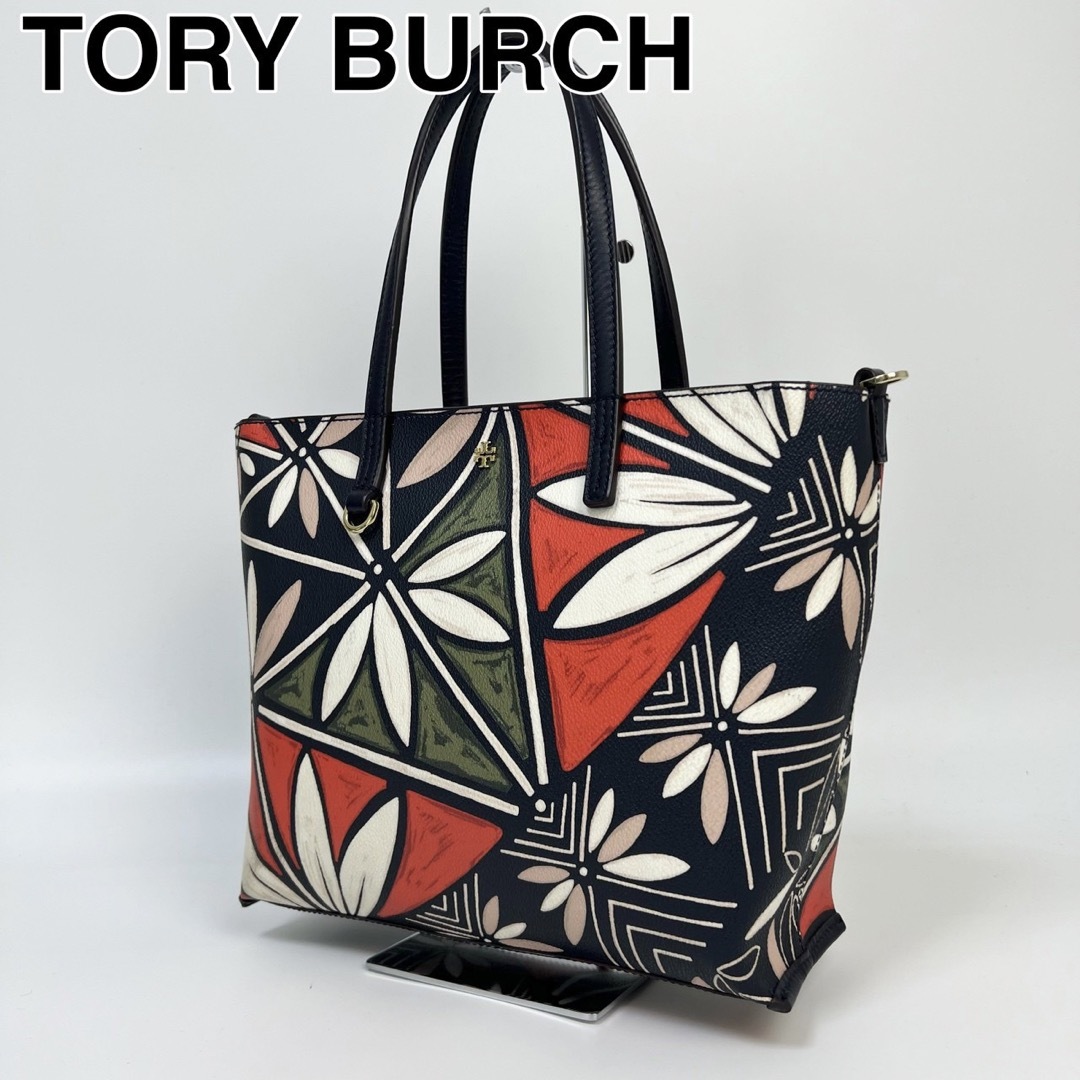 23F01 TORY BURCH トリーバーチ トートバッグ 総柄トリーバーチ