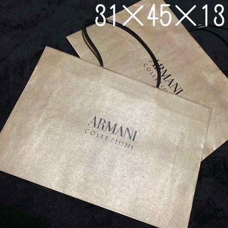 アルマーニ(Armani)の【希少】ARMANI COLLEZIONI ショッパー特大 紙袋【匿名配送】(ショップ袋)