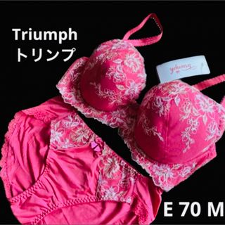 トリンプ(Triumph)のTriumph トリンプ　ブラジャー　ショーツ　セット　E 70 M(ブラ&ショーツセット)