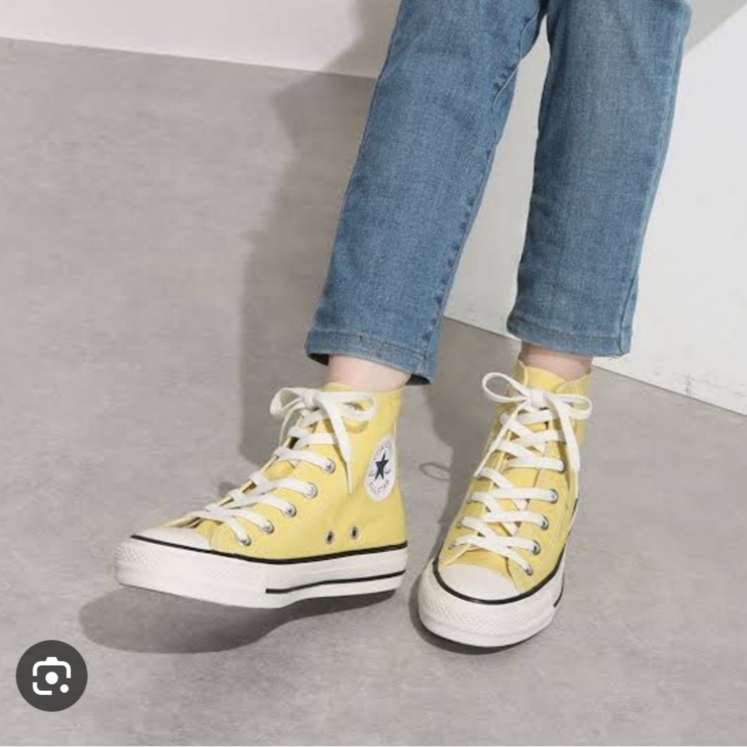 CONVERSE - コンバース ハイカットスニーカー/ライトイエロー CONVERSE - コンバース ハイカットスニーカー/ライトイエロー