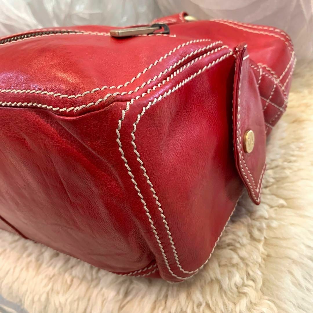 ☆美品☆CELINE セリーヌ ブギーバッグ オールレザー レッド系 | blog