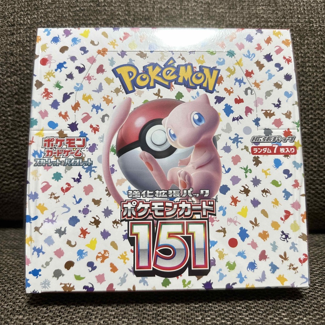 ポケモン(ポケモン)のポケモンカード151 BOX シュリンク付き エンタメ/ホビーのトレーディングカード(Box/デッキ/パック)の商品写真