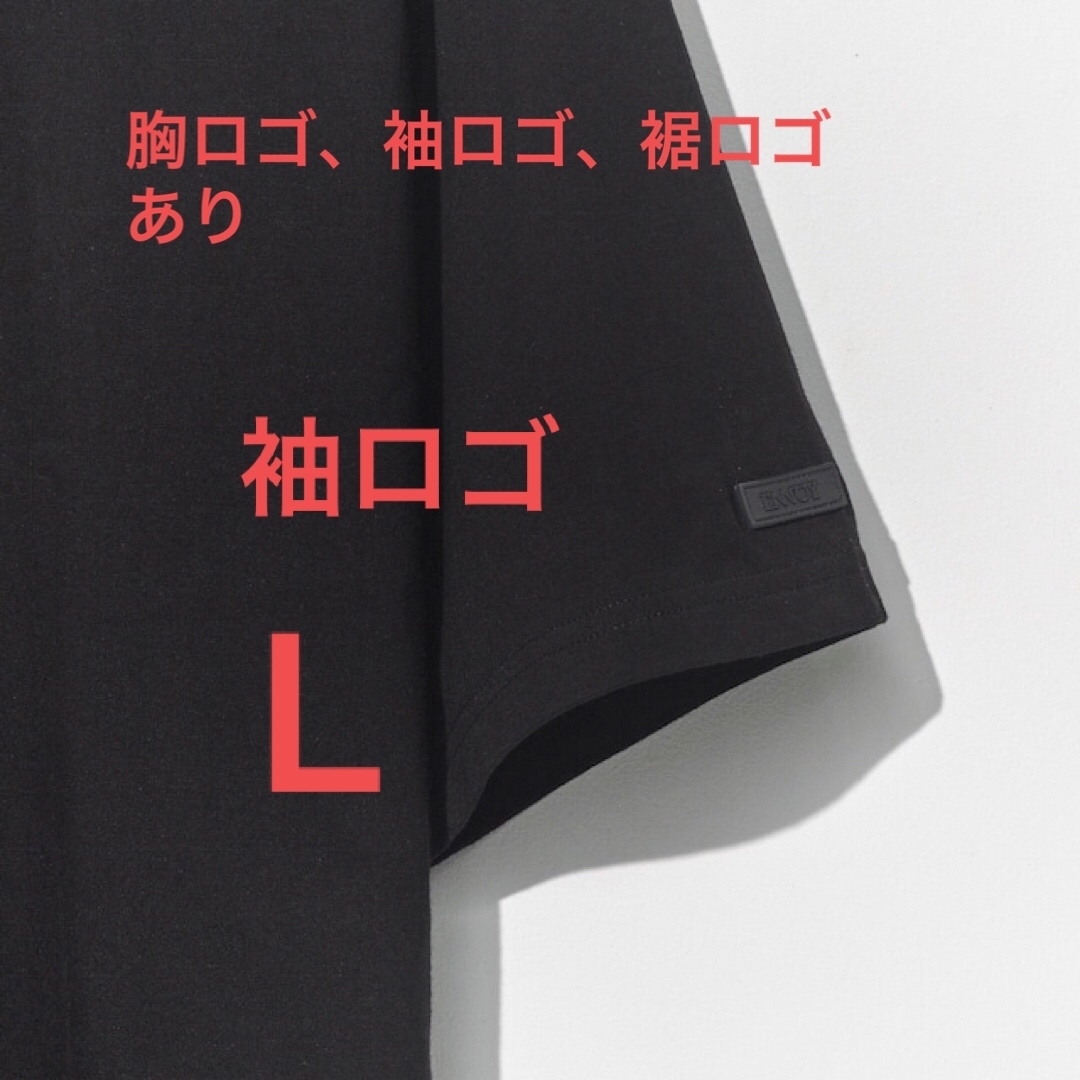 ENNOY 3PACK T-SHIRTS BLACK 袖ロゴトップス