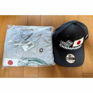 ニューエラー(NEW ERA)のWBC優勝記念 Tシャツ(Lサイズ) キャップ(M/Lサイズ) セット(記念品/関連グッズ)