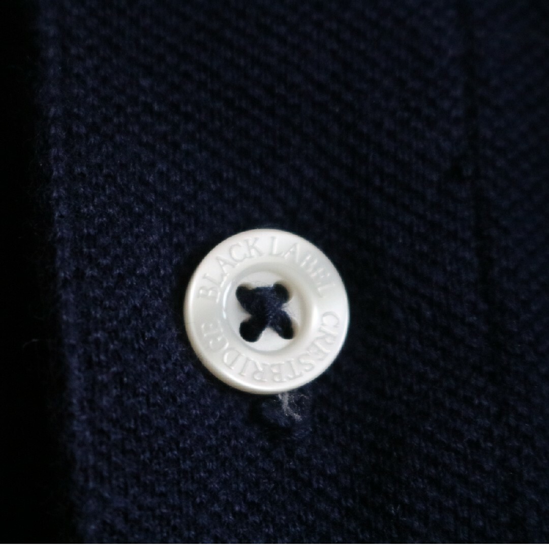 BLACK LABEL CRESTBRIDGE(ブラックレーベルクレストブリッジ)の【BLACK LABEL CRESTBRIDGE】美品　ポロシャツ　白×紺★ メンズのトップス(ポロシャツ)の商品写真