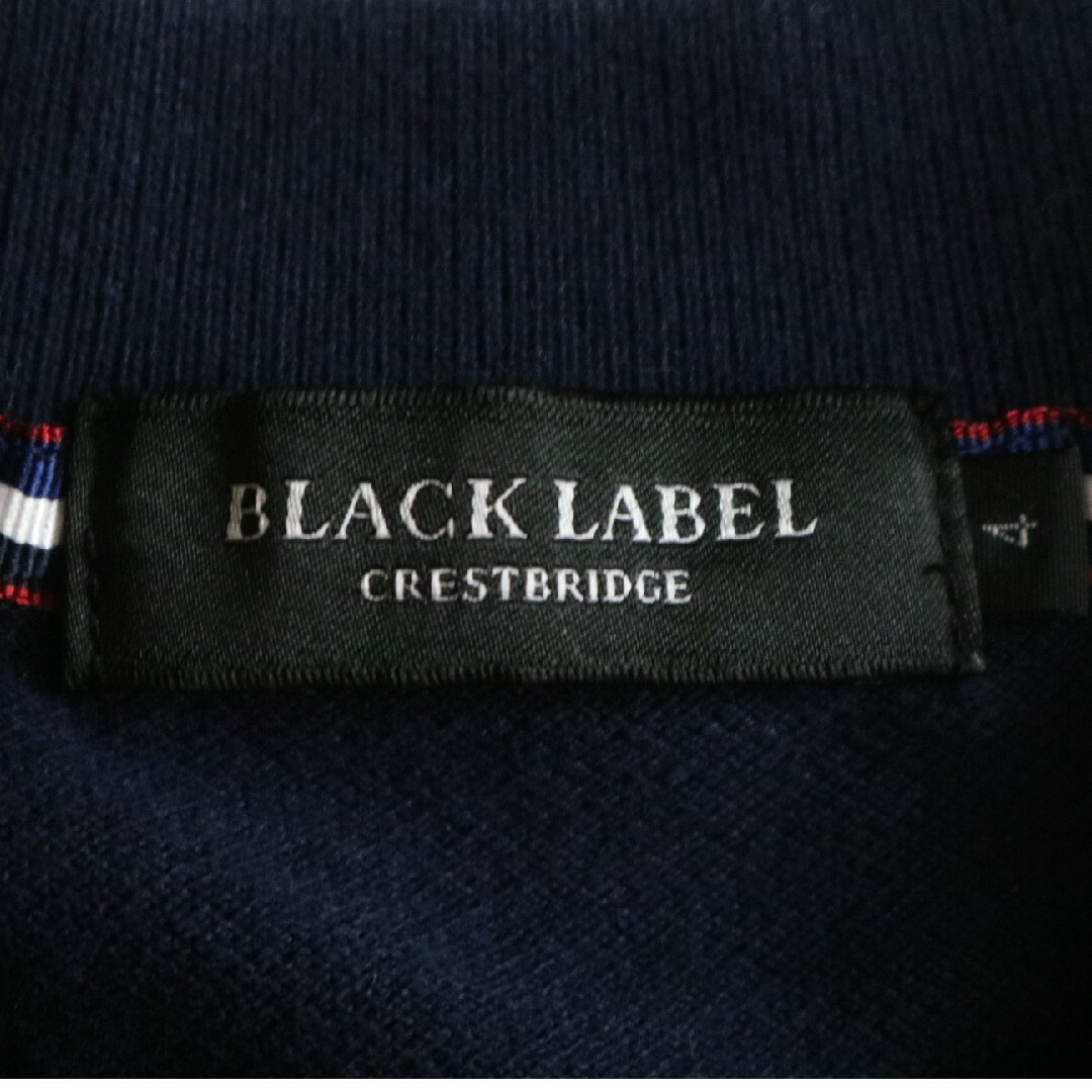 BLACK LABEL CRESTBRIDGE(ブラックレーベルクレストブリッジ)の【BLACK LABEL CRESTBRIDGE】美品　ポロシャツ　白×紺★ メンズのトップス(ポロシャツ)の商品写真