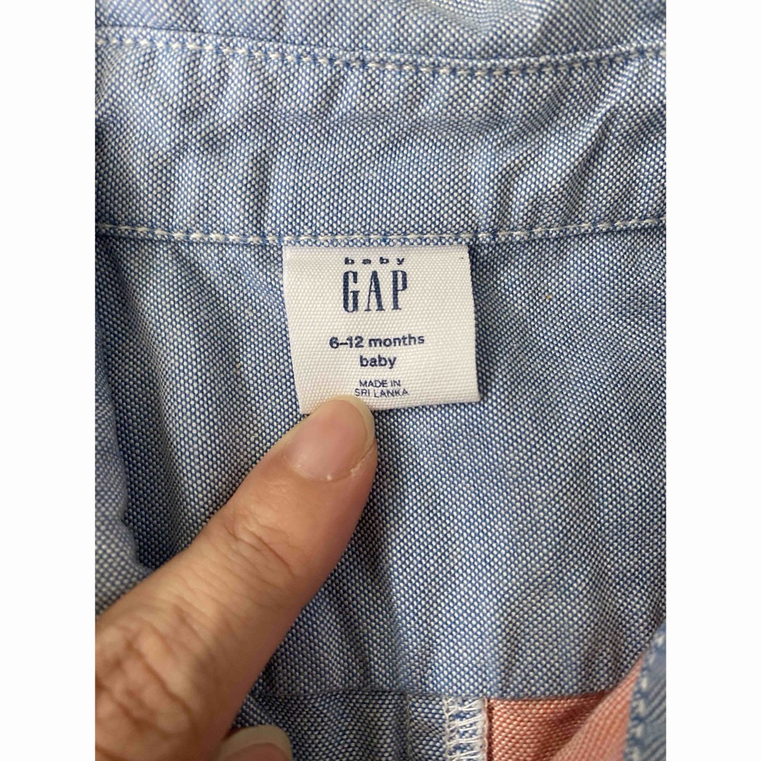 babygap gapbaby gap 70 80 デニム　カラフル　 キッズ/ベビー/マタニティのベビー服(~85cm)(ロンパース)の商品写真