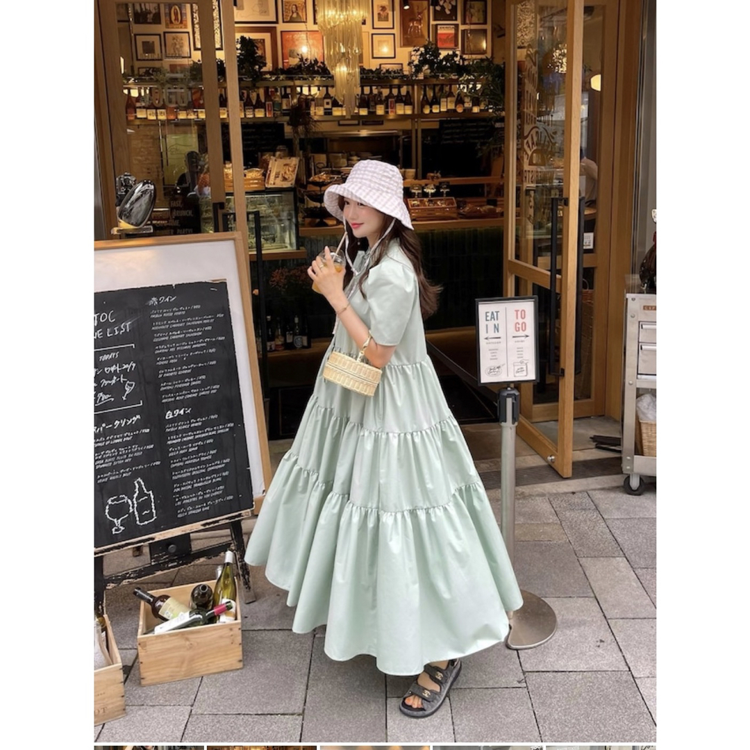 2022年激安 HYEON へヨン Alice onepiece sage green | www.visiovita 