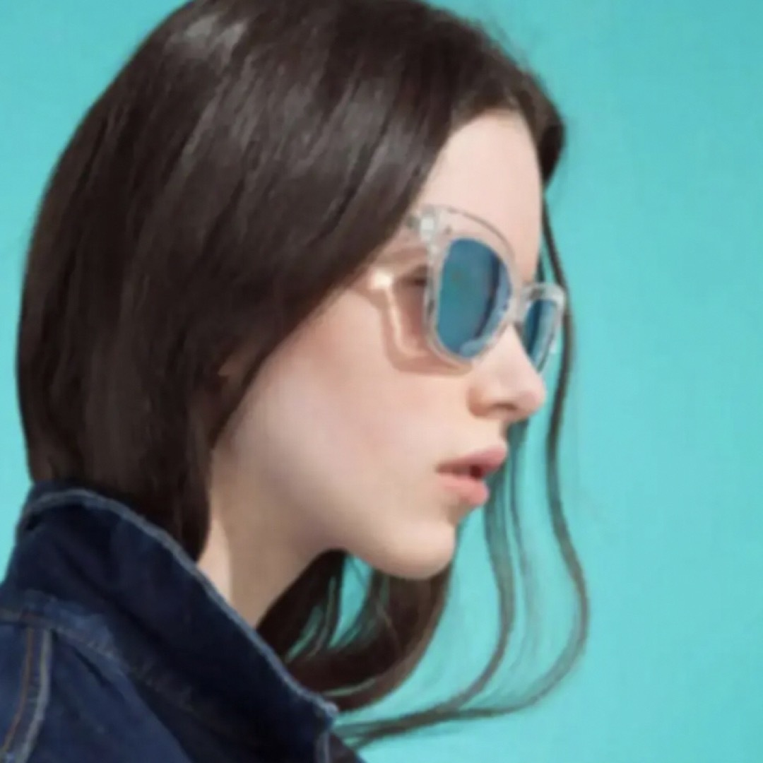 ZARA(ザラ)の新品 ZARA SUNGLASSES 樹脂コーティング加工入り透明サングラス レディースのファッション小物(サングラス/メガネ)の商品写真