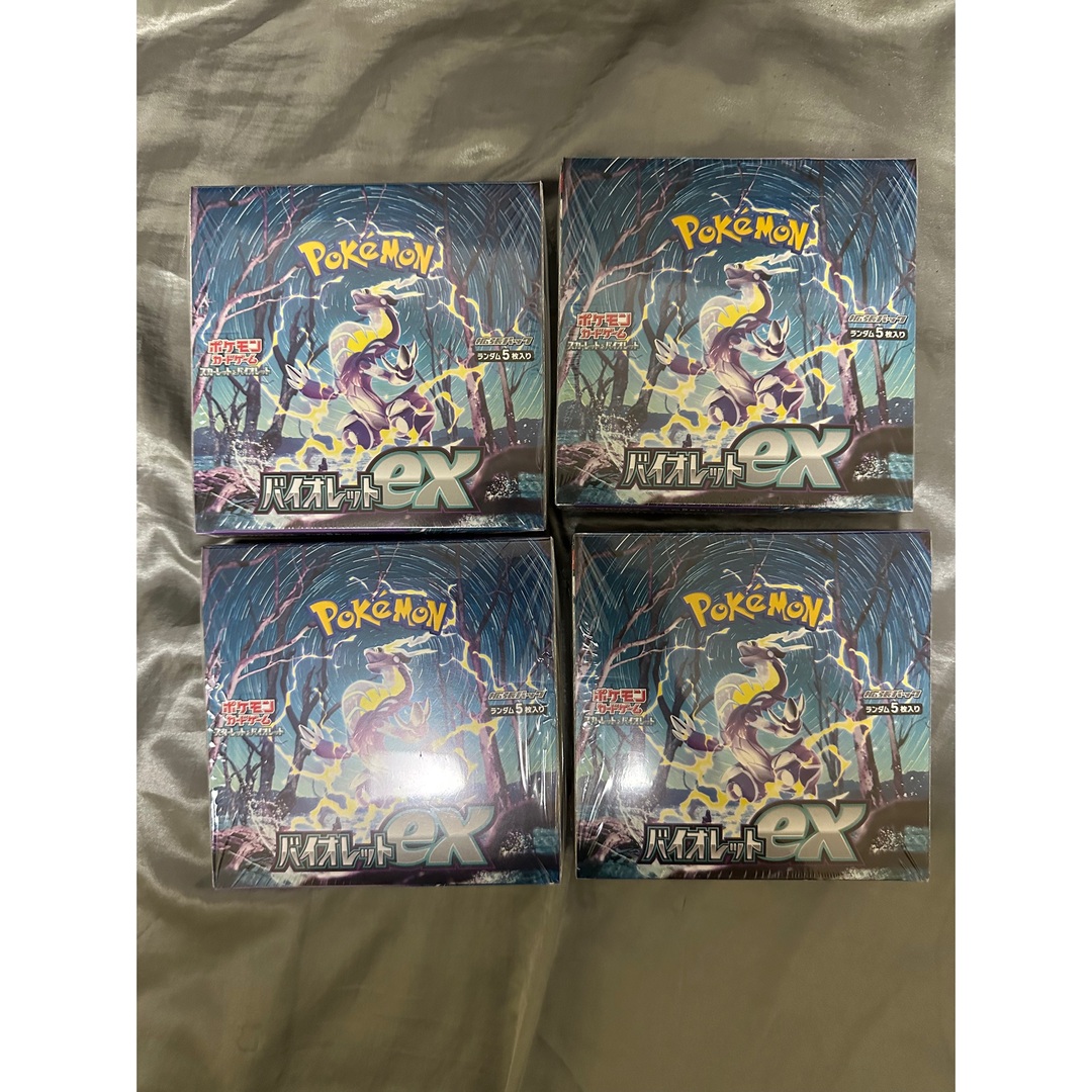 ポケモンカード　シュリンク付き4BOX バイオレットex