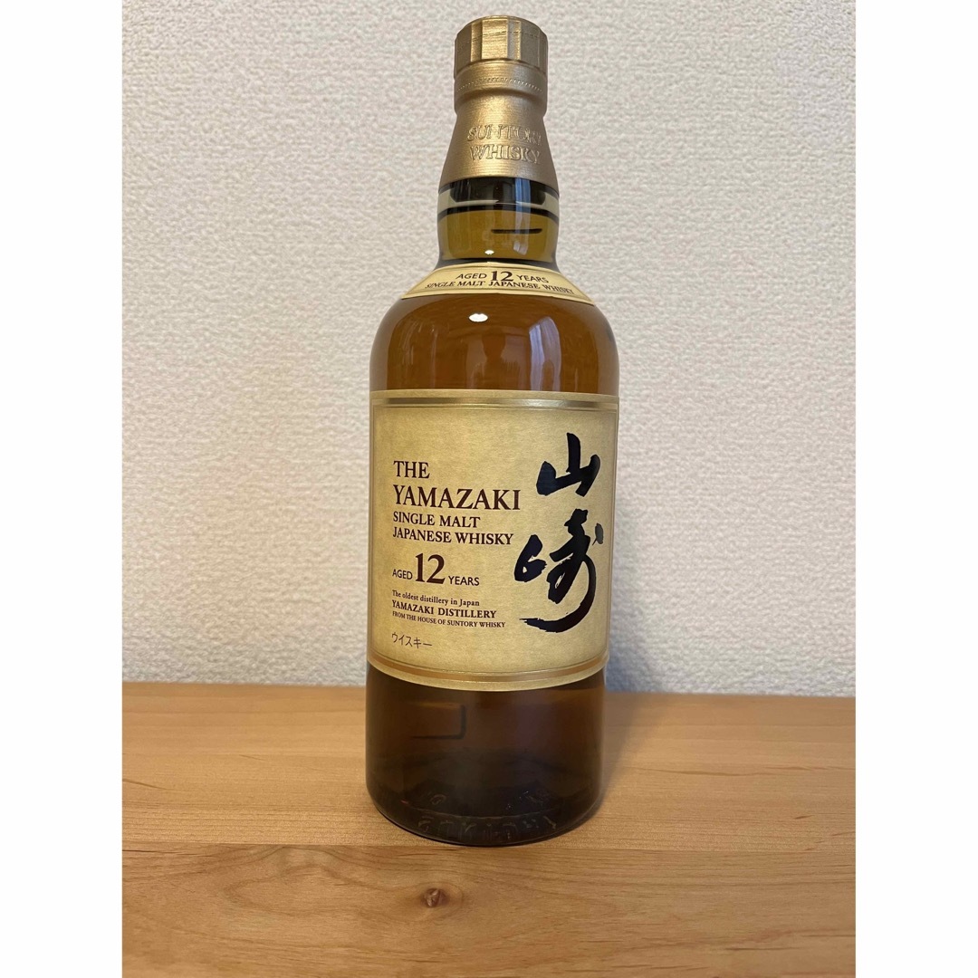 サントリー(サントリー)の【新品・未開栓】サントリー シングルモルトウイスキー 山崎12年 食品/飲料/酒の酒(ウイスキー)の商品写真