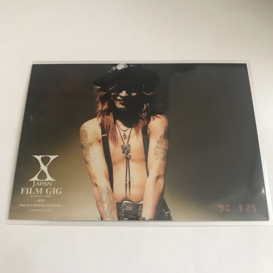 X JAPAN FILM GIG 公式グッズ カード トレカ hide