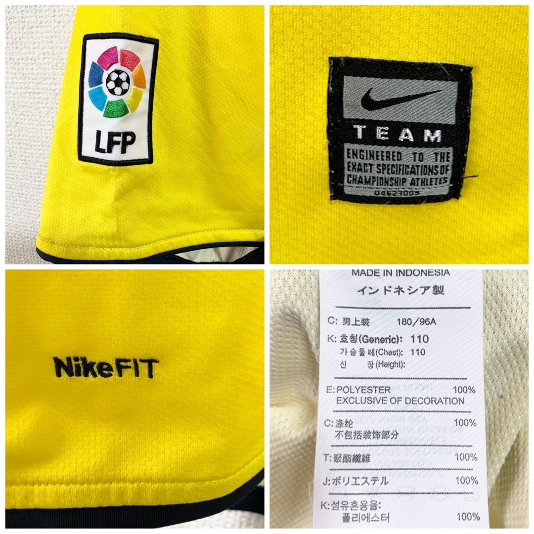 NIKE(ナイキ)のNIKE FCバルセロナ 08-09 ユニフォーム XL アウェイ 2nd 黄色 スポーツ/アウトドアのサッカー/フットサル(ウェア)の商品写真