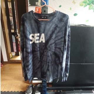 ウィンダンシー(WIND AND SEA)の「美品」WIND AND SEA BLACK TIE-DYE(Tシャツ/カットソー(七分/長袖))