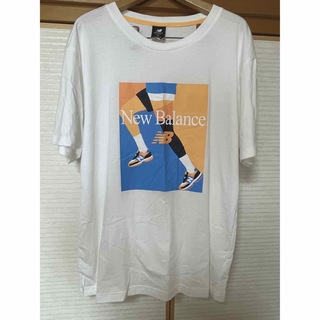 ニューバランス(New Balance)の7/23まで値下　一度使用 NewBalance Tシャツ 白 夏 メンズ(Tシャツ/カットソー(半袖/袖なし))