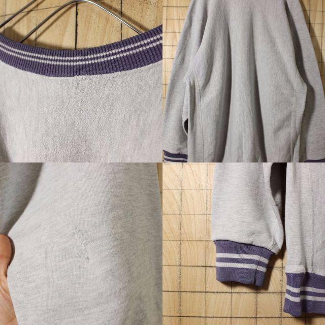 Champion(チャンピオン)のE.T.K.M様専用90s/グレー/リバース/デカロゴスウェットXL/199 メンズのトップス(スウェット)の商品写真