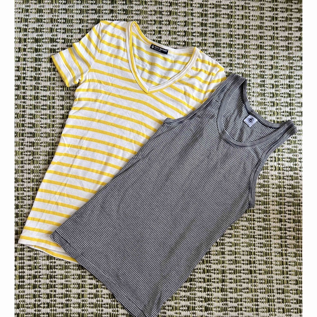 PETIT BATEAU(プチバトー)のきうい様専用(タンクトップ) レディースのトップス(Tシャツ(半袖/袖なし))の商品写真