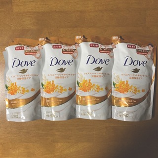 ダヴ(Dove（Unilever）)のダヴ ボディウォッシュ キンモクセイ 詰替用　３４０g × ４(ボディソープ/石鹸)