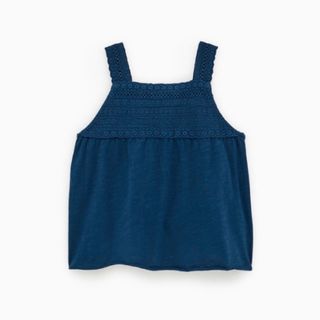 ザラ(ZARA)の【新品】ZARA   刺繍キャミソール  タンクトップ(Tシャツ/カットソー)