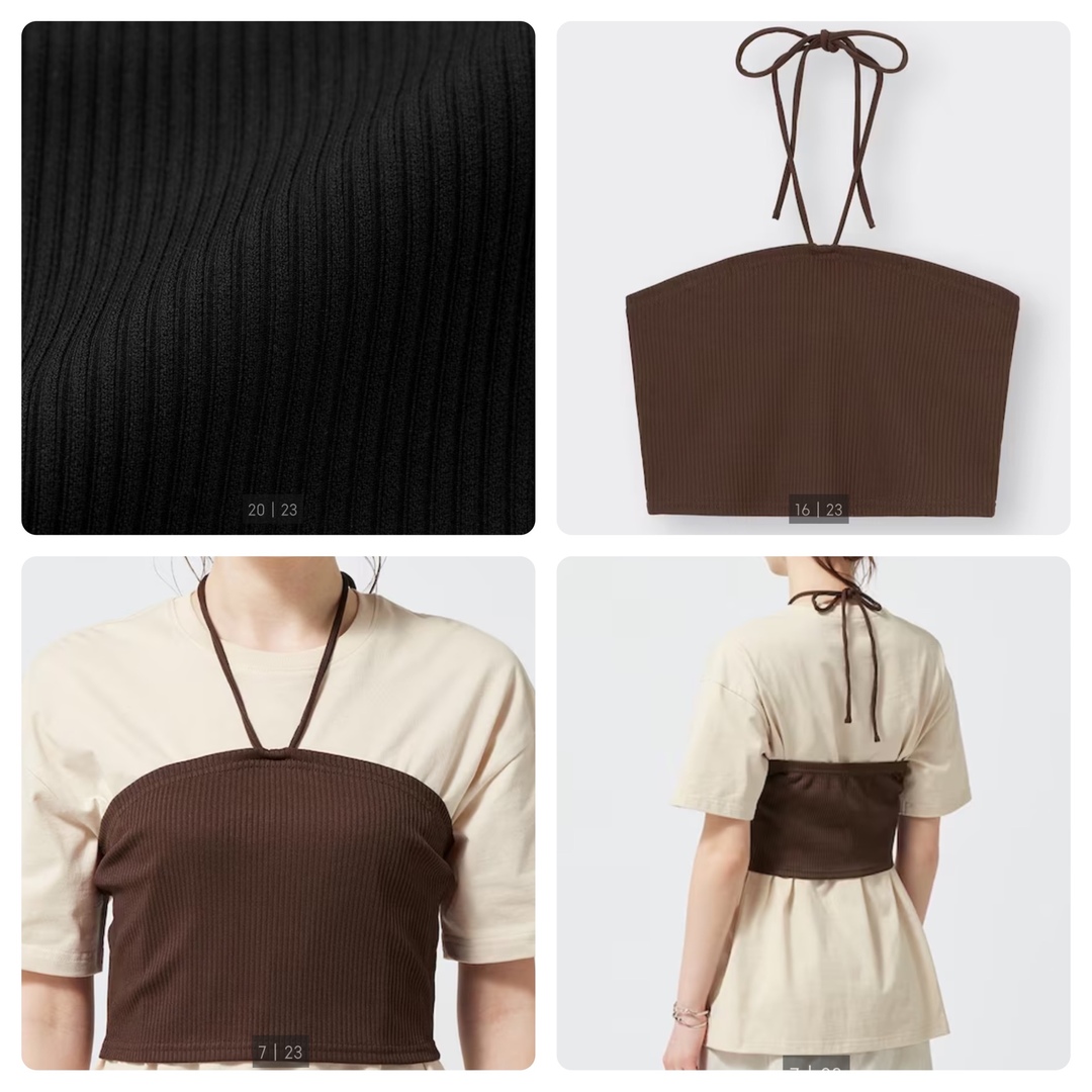 GU - 新品 GU リブビスチェ ビスチェの通販 by KRM♡'s shop|ジーユー ...