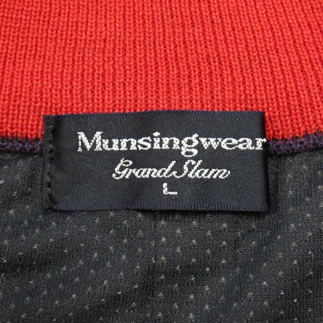 マンシングウェア MUNSINGWEAR 切替 ニット セーター カットソー L