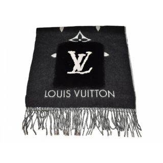 ルイヴィトン(LOUIS VUITTON)の【中古品】 LOUISVUITTON
マフラー・ コールドレイキャビック M74353 ノワール（ブラック×グレー） カシミヤ100％、ミンク マフラー　インターシャ　象嵌細工　防寒　ユニセックス　人気　おしゃれ　ファッション　ギフト 【中古】松山久万ノ台店(バンダナ/スカーフ)