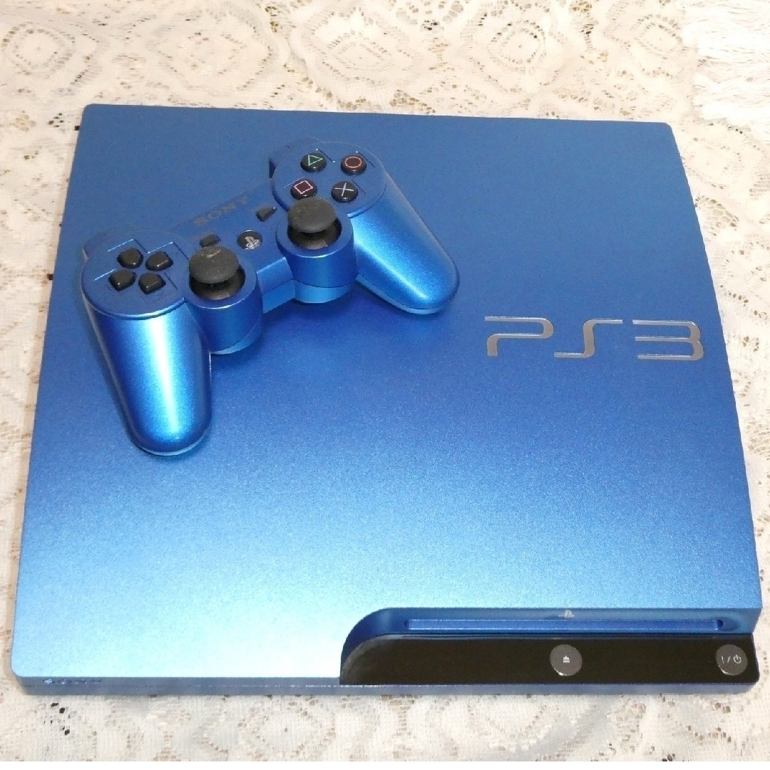 PlayStation3(プレイステーション3)のプレイステーション3　スプラッシュブルー エンタメ/ホビーのゲームソフト/ゲーム機本体(家庭用ゲーム機本体)の商品写真