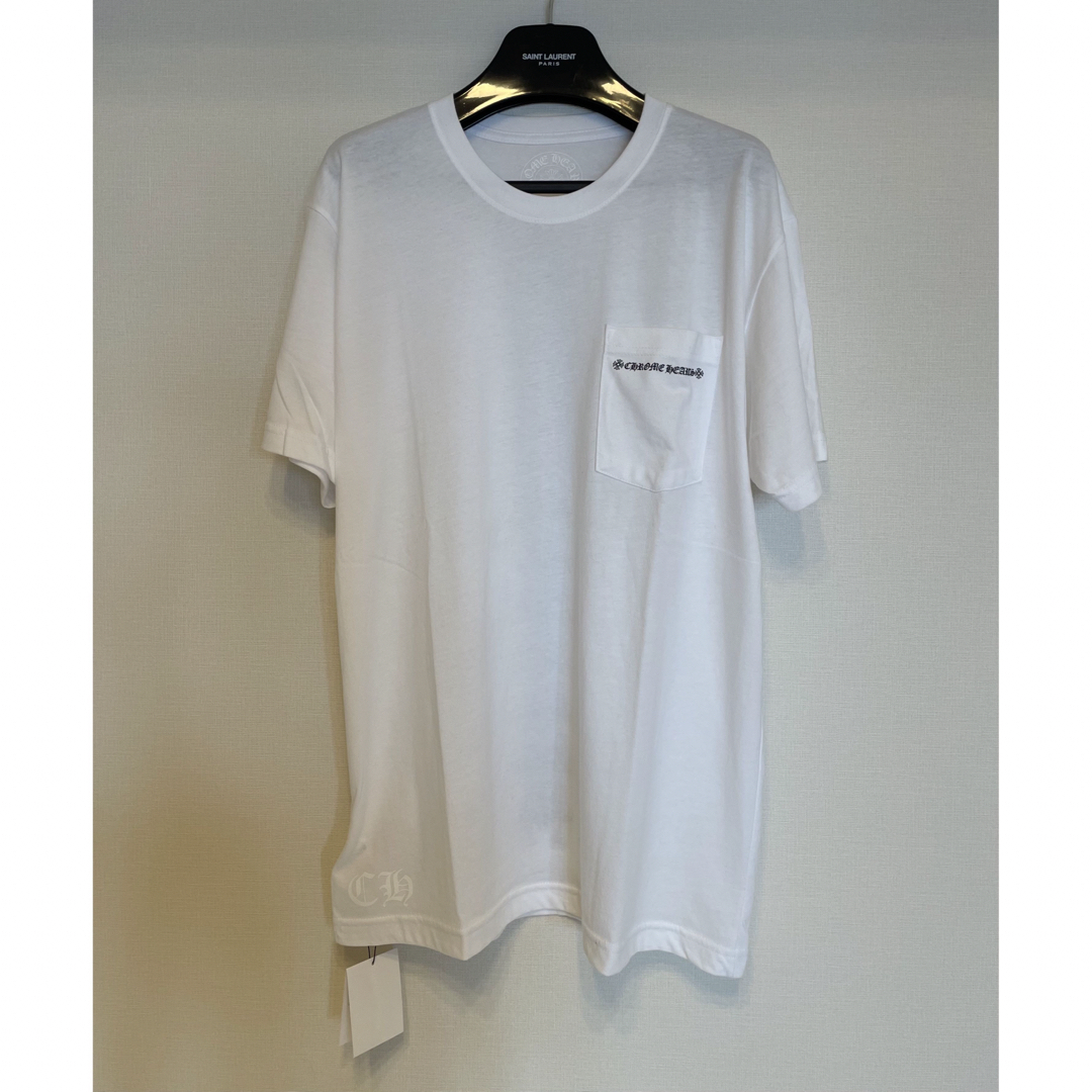 新品☆CHROME HEARTS☆【L/WHITE】セメタリー クロス Tシャツ