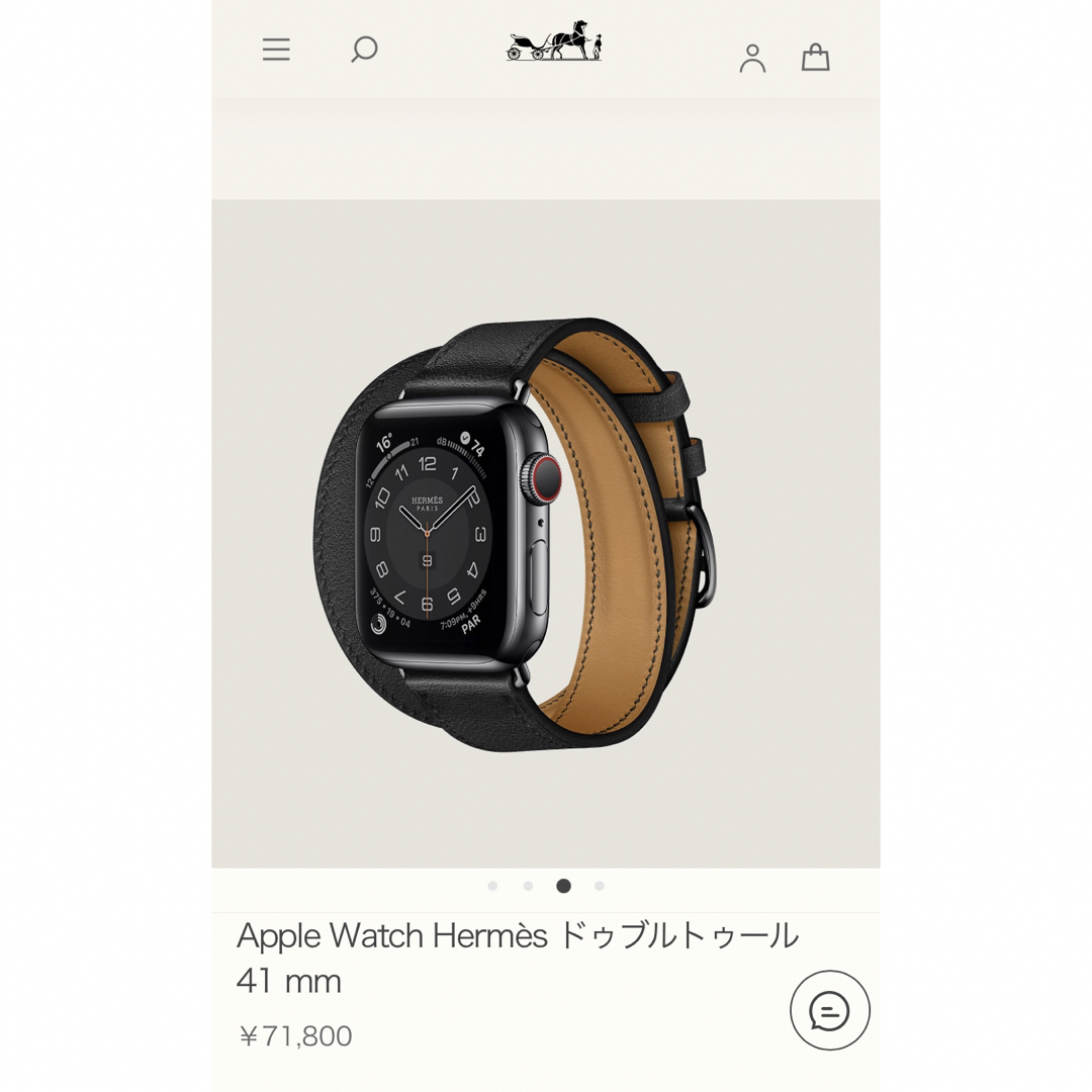 Hermes - 新品！エルメス Apple Watch ドゥブルトゥール 黒 38〜41mm ...