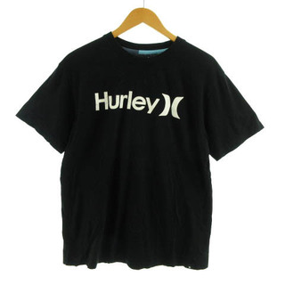 ハーレー(Hurley)のハーレー Hurley Tシャツ 半袖 ロゴプリント ブラック 黒 白 M(Tシャツ/カットソー(半袖/袖なし))