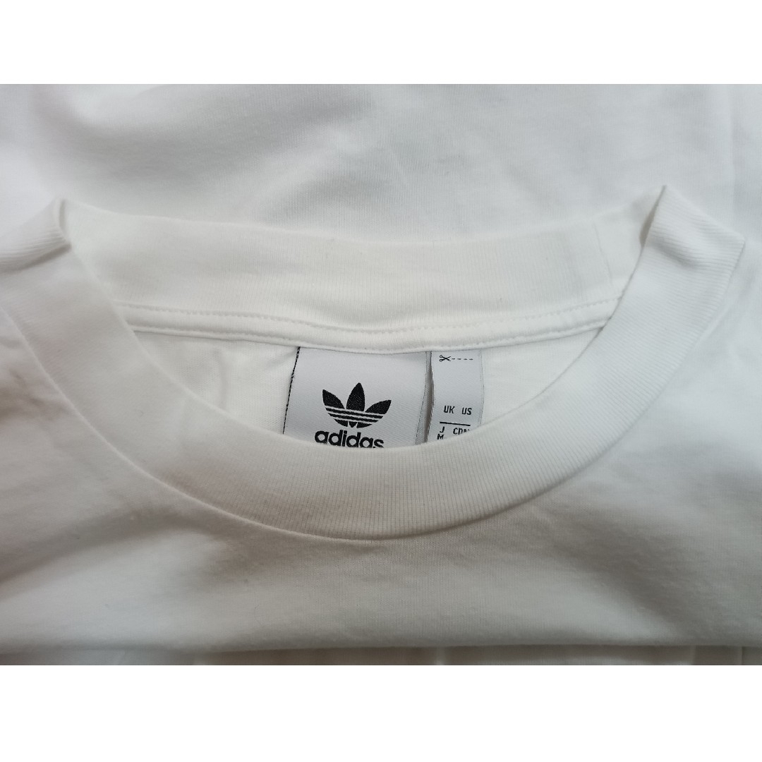 adidas(アディダス)のadidasoriginalsアディダスTシャツ半袖トレフォイルホワイトサイズM メンズのトップス(Tシャツ/カットソー(半袖/袖なし))の商品写真