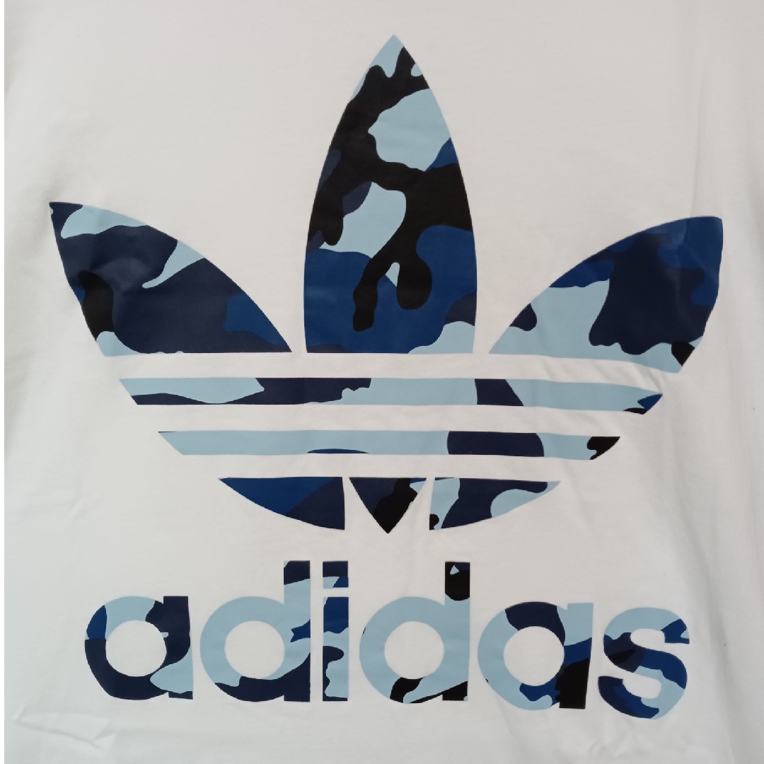 adidas(アディダス)のadidasoriginalsアディダスTシャツ半袖トレフォイルホワイトサイズM メンズのトップス(Tシャツ/カットソー(半袖/袖なし))の商品写真