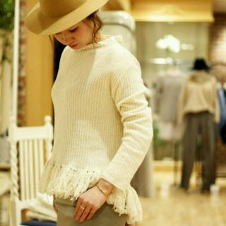 イエナ(IENA)のmt様専用❄美品16SSフェザーフリンジプルオーバー　イエナ(ニット/セーター)