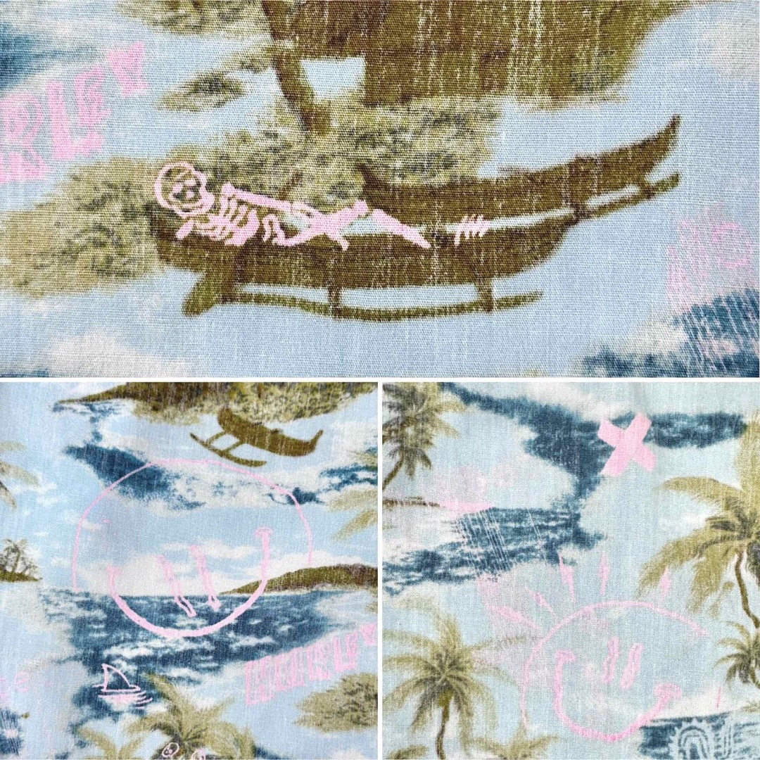 Hurley(ハーレー)のHurley ハーレー ヤシの木 ビーチ柄 アロハシャツ オールコットン メンズのトップス(シャツ)の商品写真