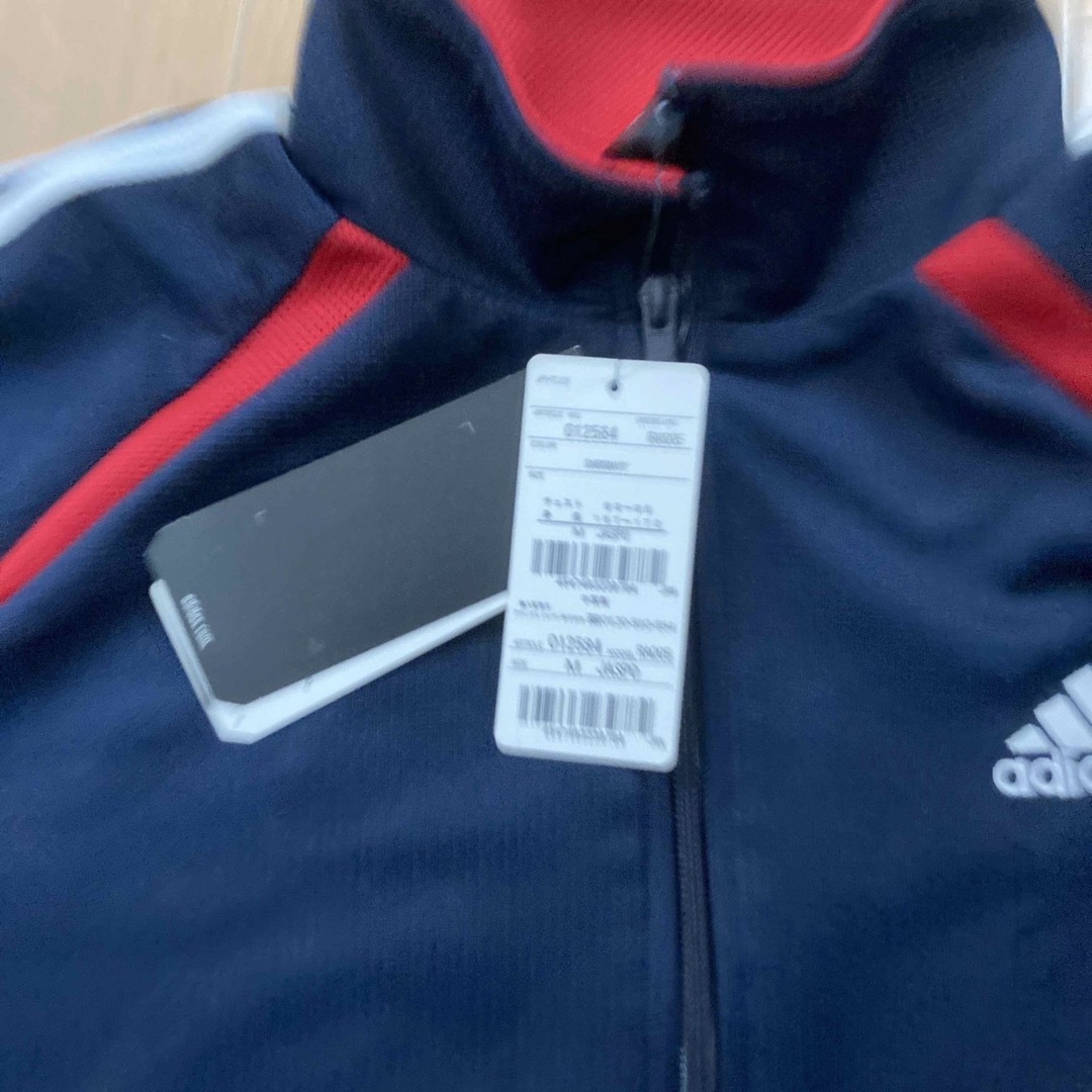 最新情報 adidas. 上下ジャージ Mサイズ 紺/赤 アディダス