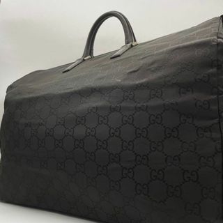 Gucci - 【激レア 極美品】グッチ GG柄 ボストンバッグ 黒 ナイロン