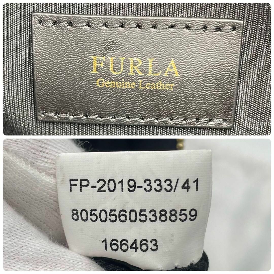 ✨未使用に近い✨ FURLA 2way ハンドバッグ レザー ネイビー 腕かけ 8