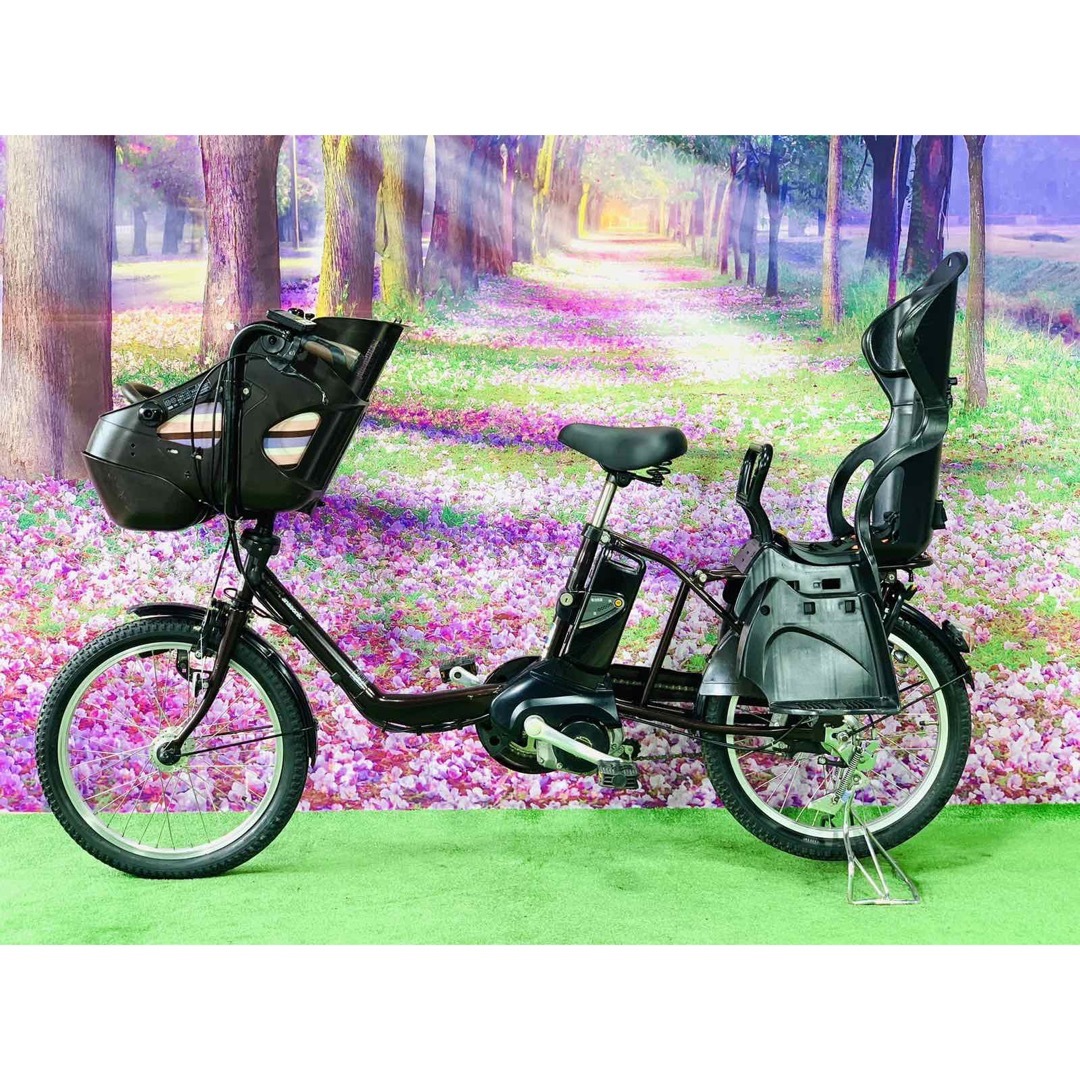 ❶4523子供乗せ電動アシスト自転車ブリヂストン20インチ良好バッテリー-