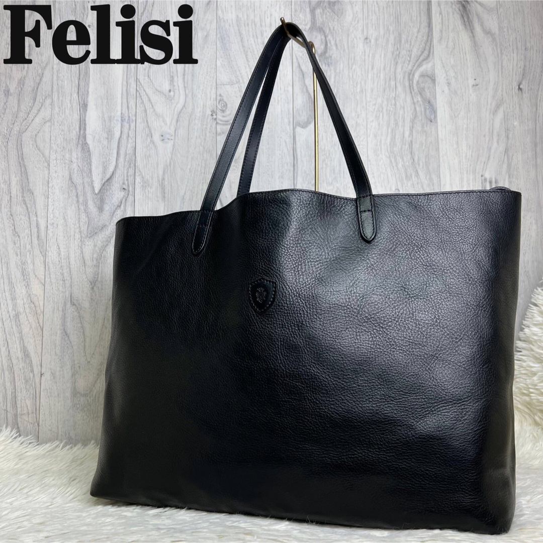 極美品♡A4♡大容量♡Felisi フェリージ レザー ショルダー トート ...