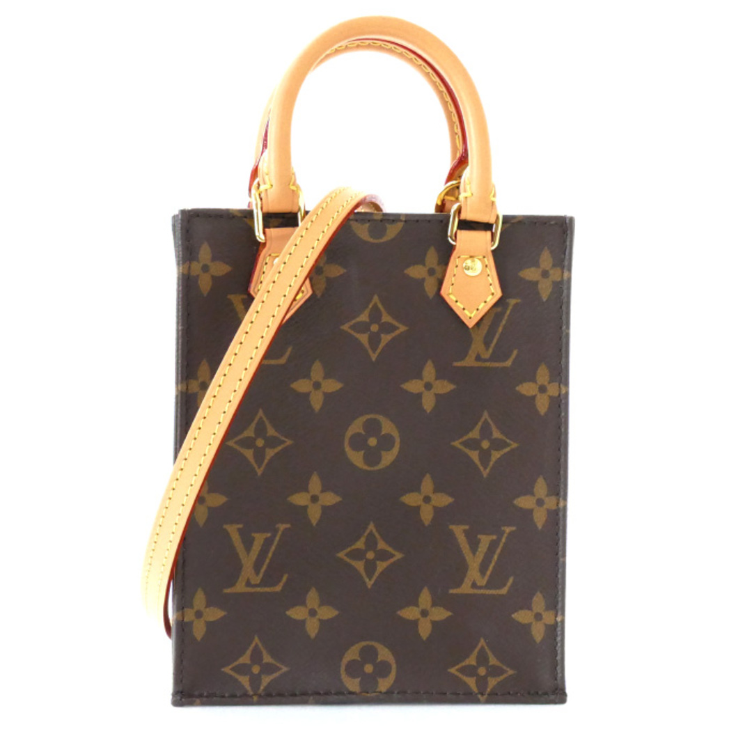 LOUIS VUITTON ルイ・ヴィトン プティット・サックプラ 2Wayショルダーバッグ モノグラム ブラウン M69442 SP5200 レディース【美品】