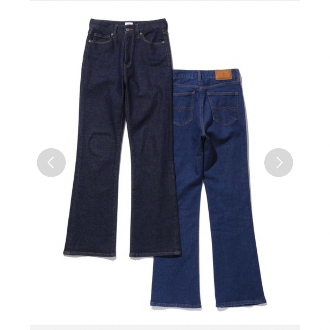 AdametRopeCIMARRON JEANS 別注フレアジーンズ ネイビー 36