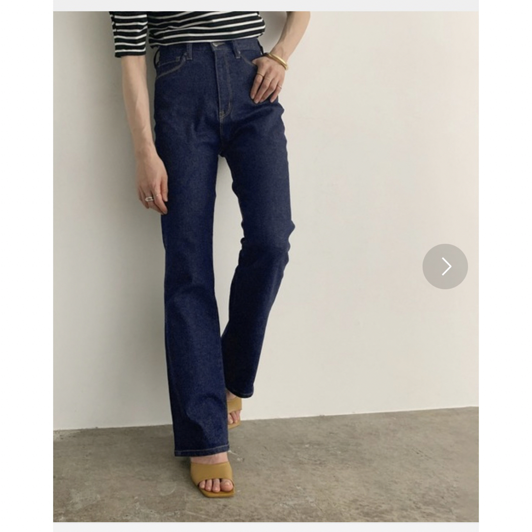 AdametRopeCIMARRON JEANS 別注フレアジーンズ ネイビー 36