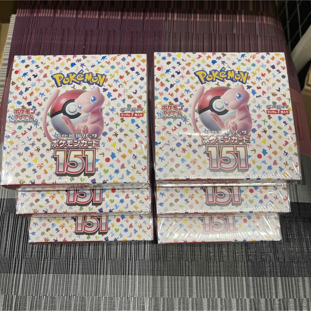 トレーディングカードポケモンカード151  6BOX