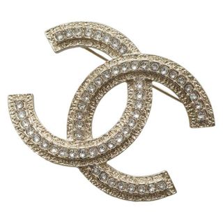 シャネル(CHANEL)のシャネル ブローチ ココマーク ラインストーン B23  P ABA228 CHANEL アクセサリー(ブローチ/コサージュ)