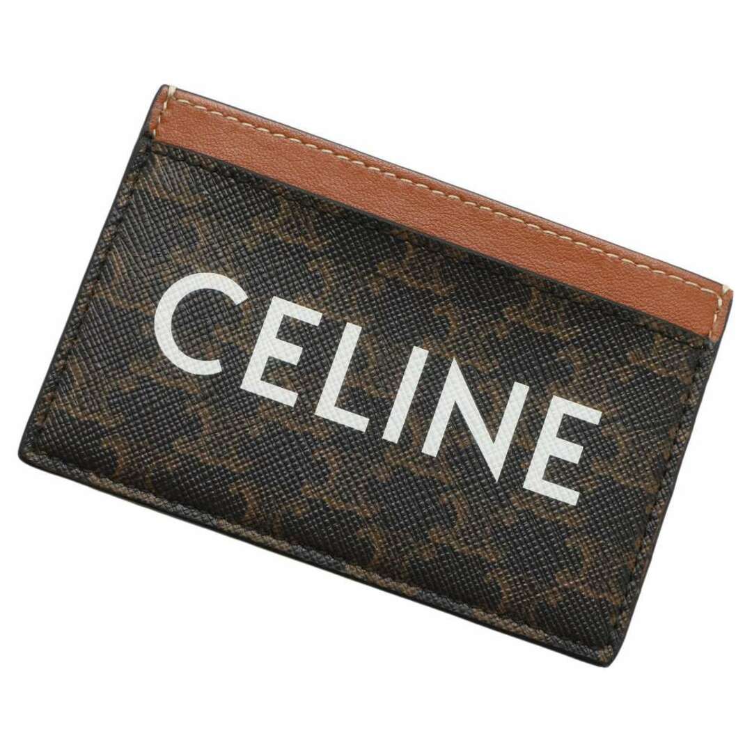 パスケース/IDカードホルダーセリーヌ カードケース トリオンフ ロゴ ラムスキン 10B702CLY.04LU CELINE 定期入れ